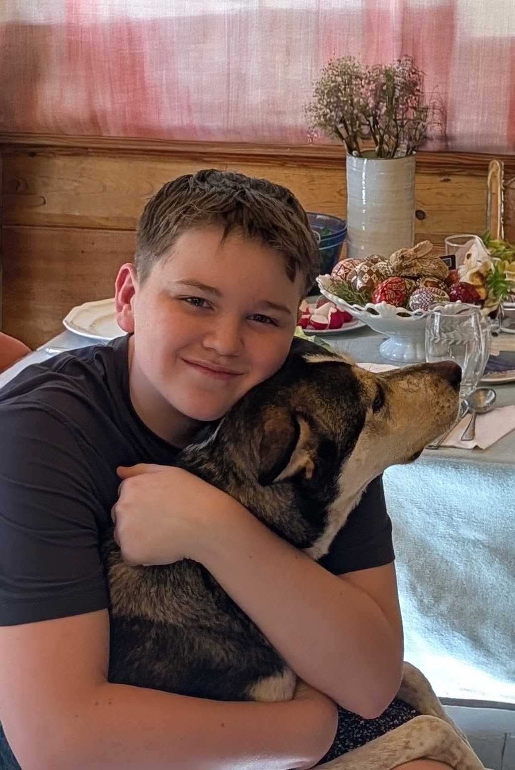 William Denny with his dog